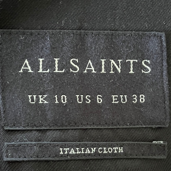 ALLSAINTS | Leni stud coat (Size: US 6 Color: Black) - Picture 7 of 7